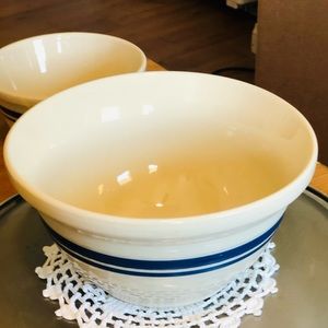 Vintage Roseville Blue lined Bowl Great condition